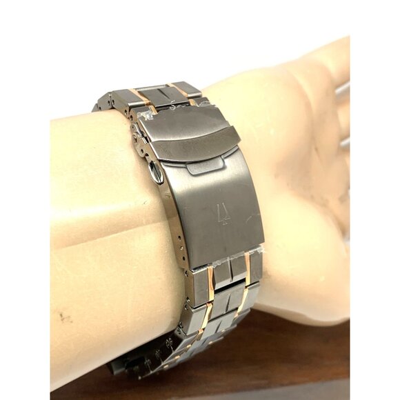 Bulova Men's Watch Precisionist 98D149 Diamond Dial Date Grey & Rose Gold Steel - Picture 11 of 15